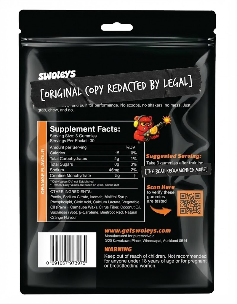 Back of pack